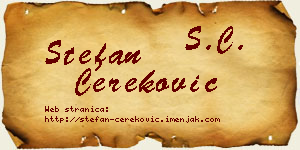 Stefan Čereković vizit kartica
